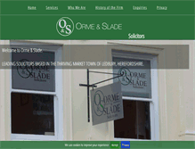 Tablet Screenshot of ormeandslade.co.uk